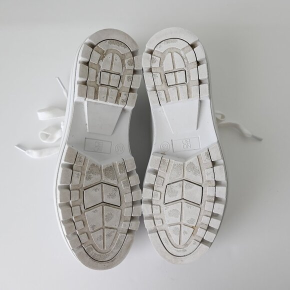 NO BOUNDARIES Women's White Canvas Sneakers Size 6.5 - Picture 7 of 9